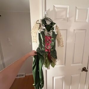 Girls Fairy Woodland Costume with Pants & Headband – Size Small (4-6)